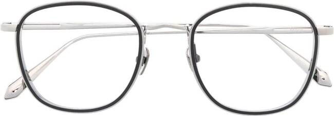 Linda Farrow Maco bril met rond montuur Zwart