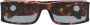 Linda Farrow Mya zonnebril met rechthoekig montuur Bruin - Thumbnail 1