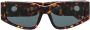 Linda Farrow Zonnebril met schildpadschild design Bruin - Thumbnail 1
