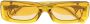 Linda Farrow x Attico zonnebril met rechthoekig montuur Goud - Thumbnail 1