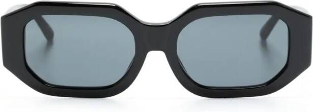 Linda Farrow x Attico Irene zonnebril met zeshoekig montuur Zwart