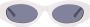Linda Farrow x zonnebril met vierkant montuur Wit - Thumbnail 1
