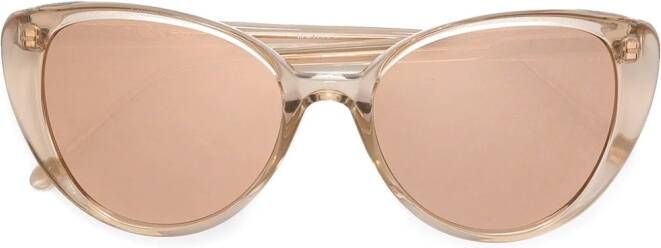 Linda Farrow zonnebril met cat-eye montuur Roze