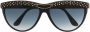 Linda Farrow Zonnebril met cat-eye montuur Zwart - Thumbnail 1