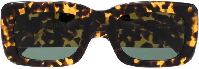 Linda Farrow x The Attico Mafra zonnebril met schildpadschild-design Bruin