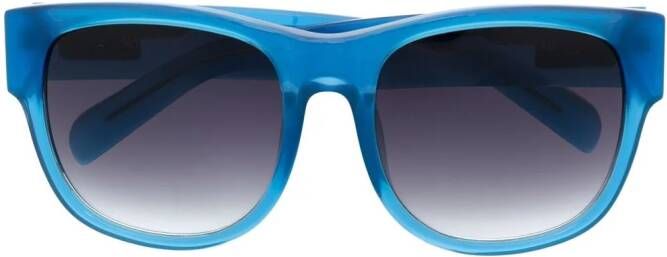 Linda Farrow Zonnebril met vierkant montuur Blauw