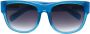 Linda Farrow Zonnebril met vierkant montuur Blauw - Thumbnail 1