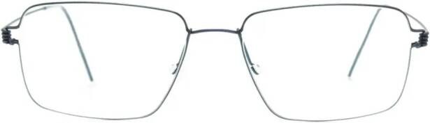 Lindberg Aaron bril met rechthoekig montuur Blauw