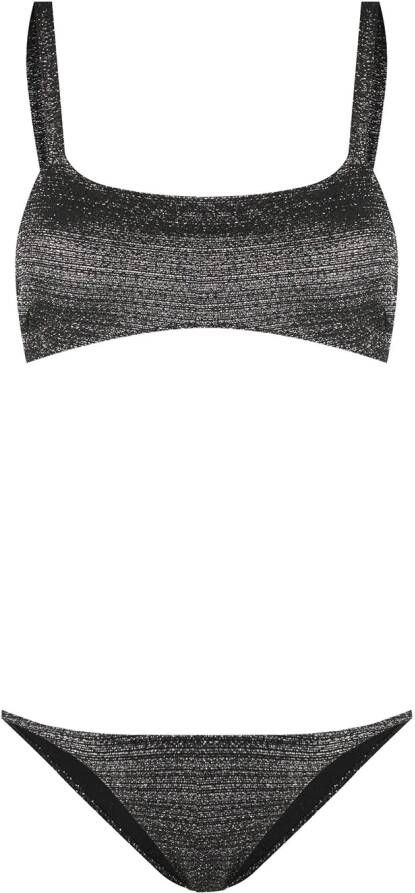 Lisa Marie Fernandez Lurex bikini Zwart