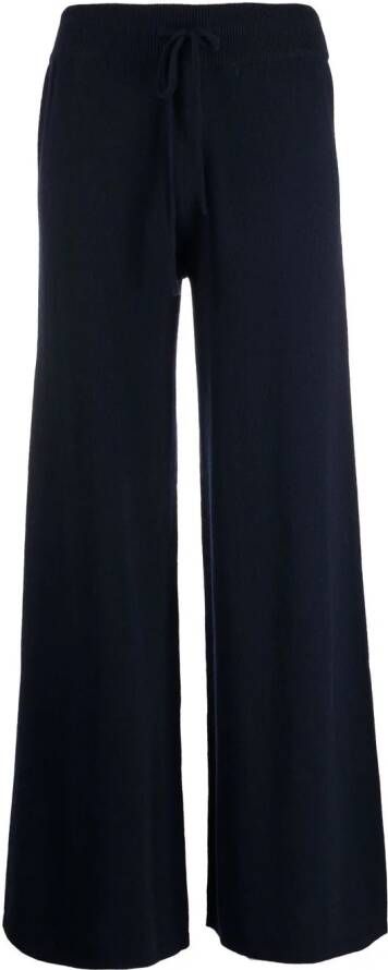 Lisa Yang Sofi kasjmier broek met trekkoord Blauw
