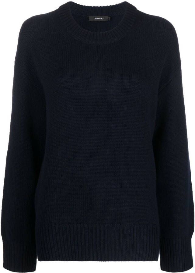 Lisa Yang Kasjmier trui Blauw