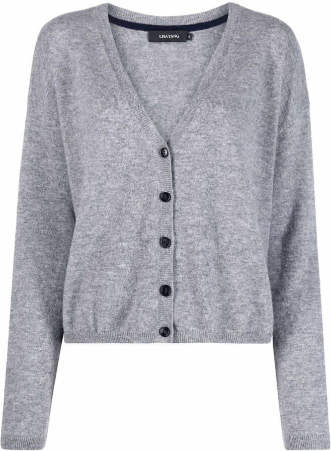 Lisa Yang Kasjmier vest Grijs