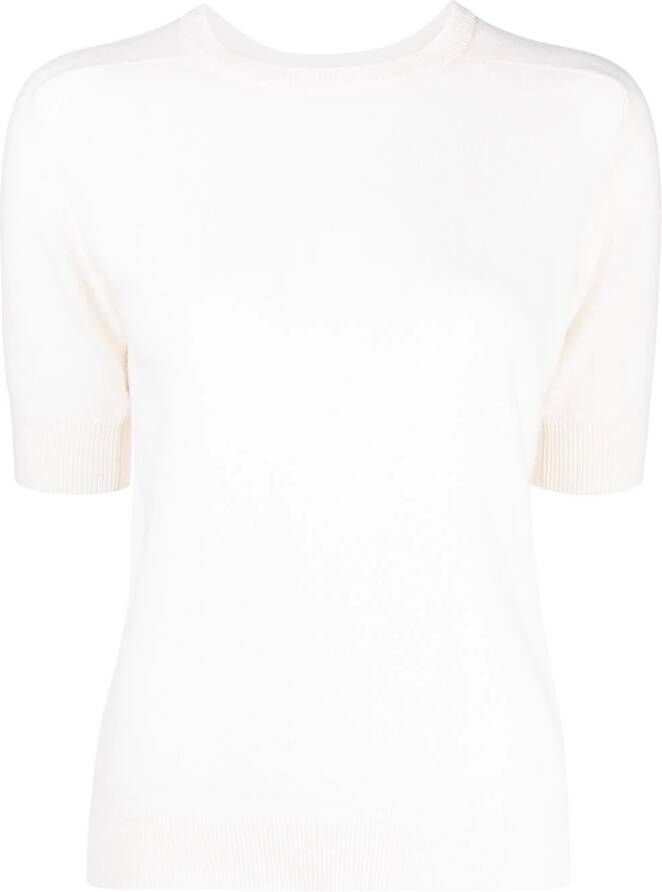 Lisa Yang T-shirt met ronde hals Wit