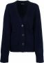 Lisa Yang Vest met V-hals Blauw - Thumbnail 1
