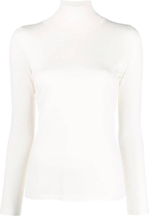 Liska Fijngebreide coltrui Beige