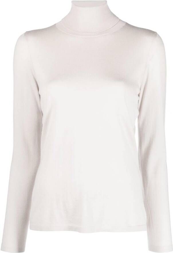 Liska Fijngebreide coltrui Beige