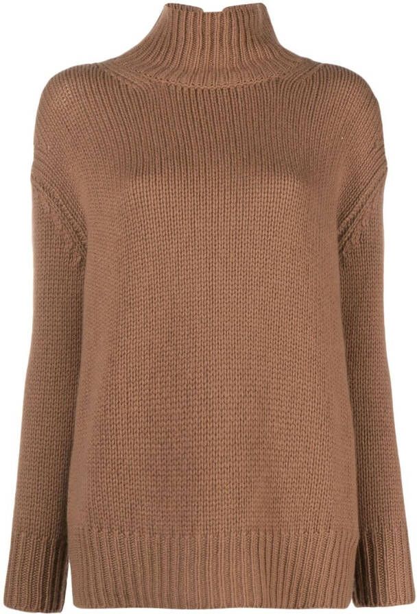Liska Kasjmier trui Bruin
