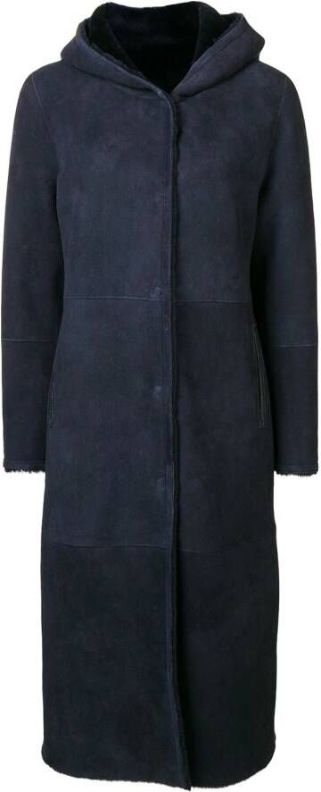 Liska Lammy coat Blauw
