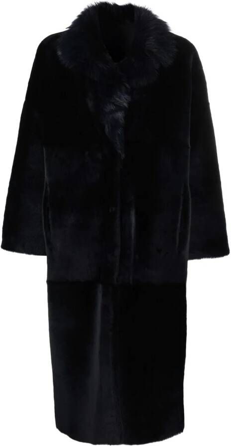 Liska Lammy coat Blauw