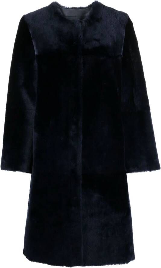 Liska Lammy coat Blauw
