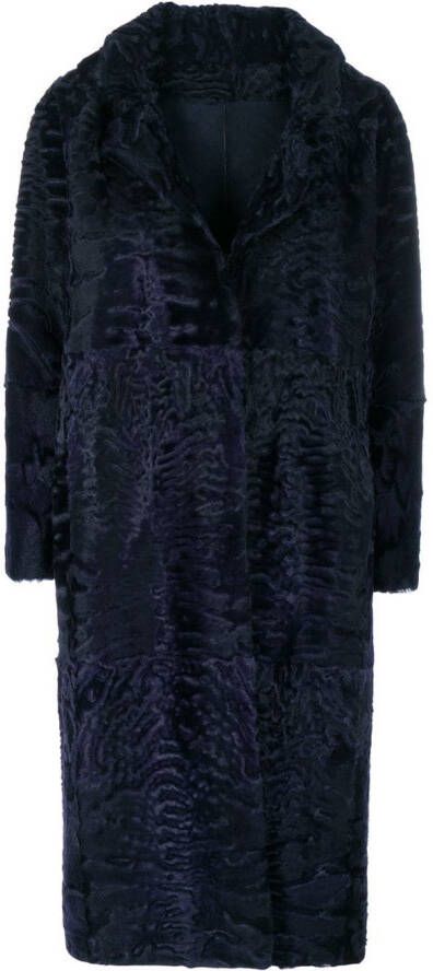 Liska single breasted mantel Blauw