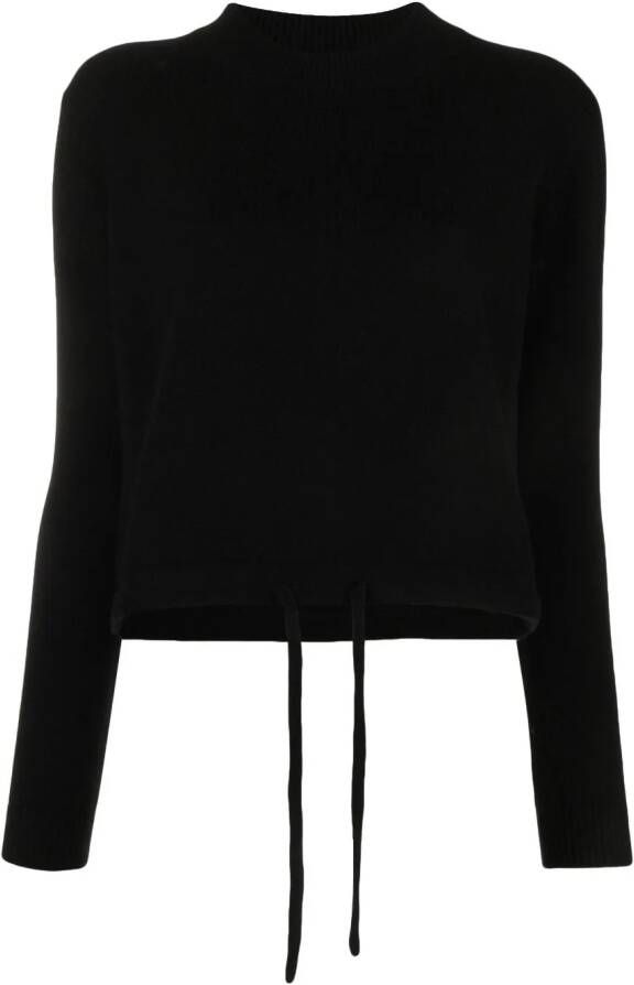 Liska Trui met trekkoord Zwart