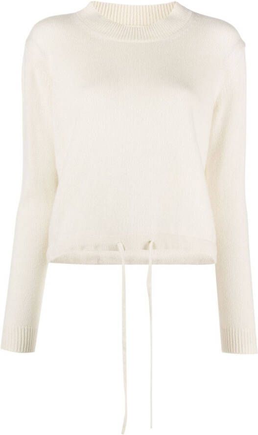 Liska Trui met trekkoord Wit