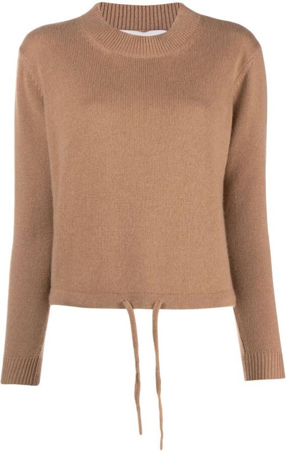 Liska Trui met trekkoord Bruin