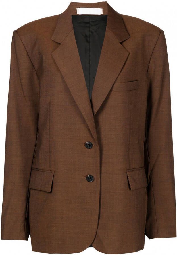 LITKOVSKA Blazer met colourblocking Bruin