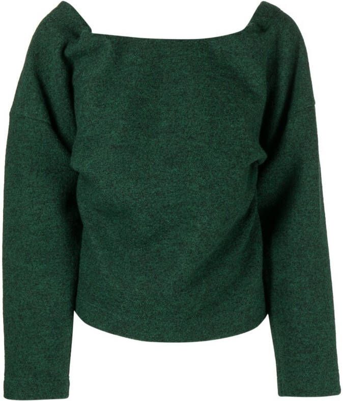 LITKOVSKA Trui met veterdetail Groen