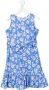 Little Bambah Midi-jurk met bloe print Blauw - Thumbnail 1