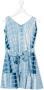 Little Bambah Mini-jurk met tie-dye print Blauw - Thumbnail 1