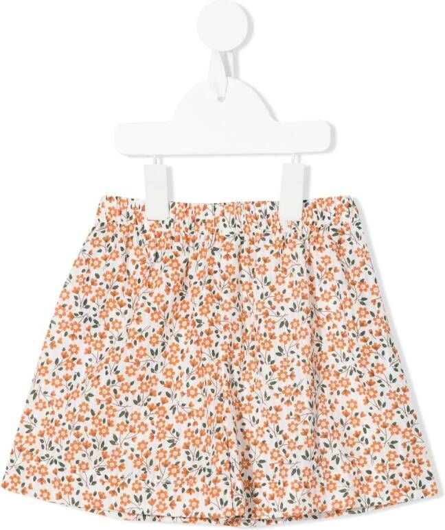 Little Bambah Shorts met bloe print Oranje