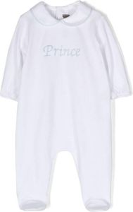 Little Bear Pyjama met borduurwerk Wit