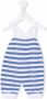 Little Bear Gestreepte romper Wit - Thumbnail 1