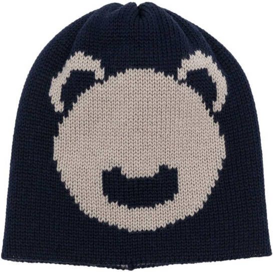Little Bear Intarsia muts Blauw