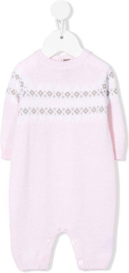 Little Bear Intarsia pyjama Roze