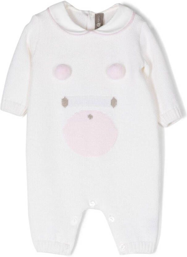 Little Bear Romper met beerprint Beige