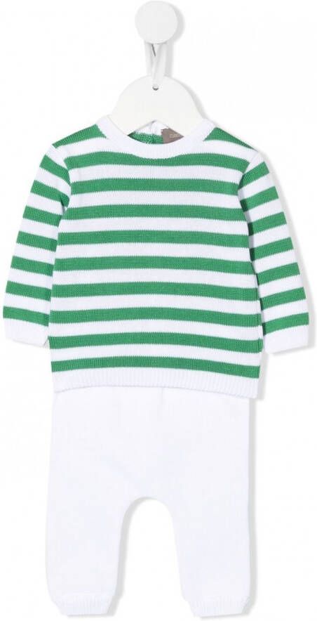 Little Bear Gestreepte pyjama Groen