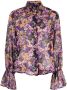 LIU JO Blouse met bloemenprint Paars - Thumbnail 1