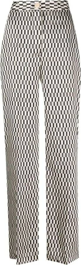 LIU JO Broek met geometrische print Zwart
