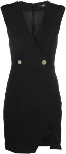 LIU JO Midi-jurk met knoopdetail Zwart