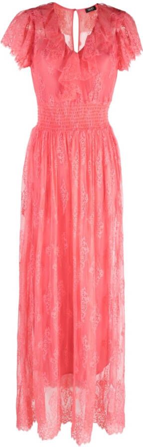 LIU JO Maxi-jurk met ruches Roze