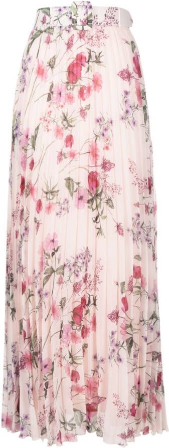 LIU JO Maxi-rok met bloemenprint Roze