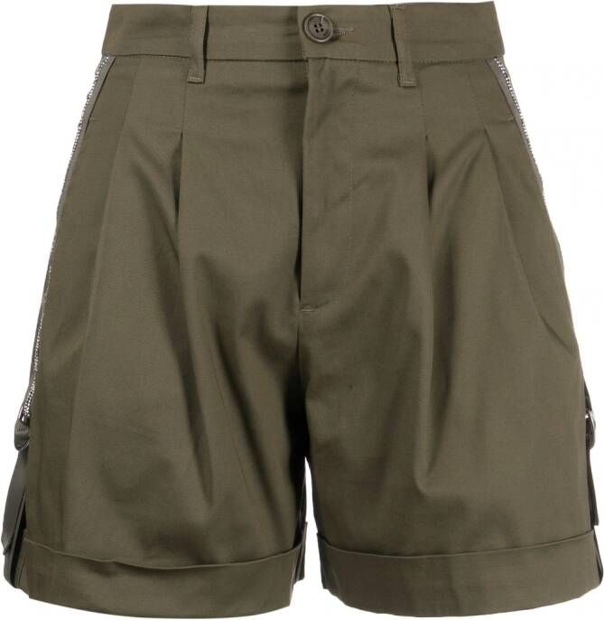 LIU JO High waist shorts Groen