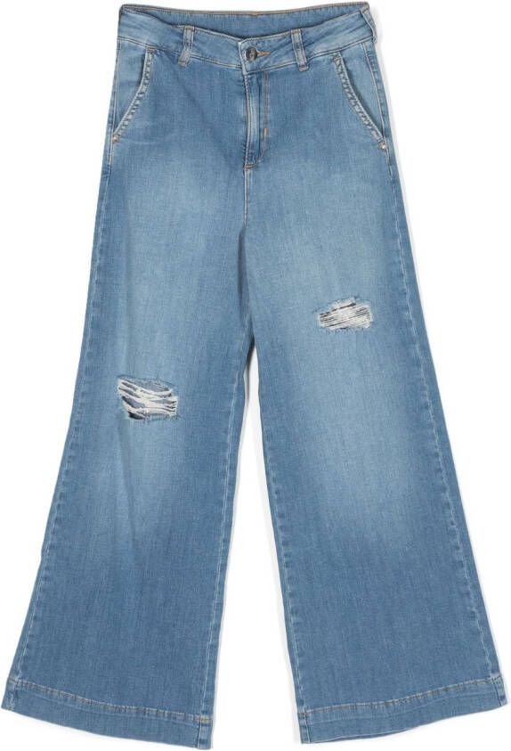 Liu Jo Kids High-waist jeans Blauw
