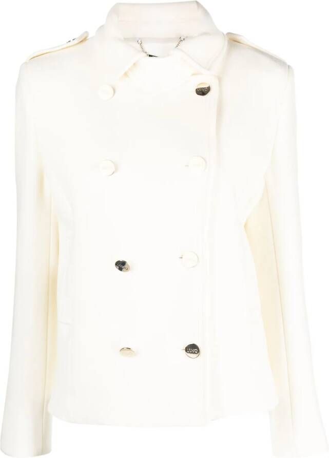 LIU JO Jas met dubbele rij knopen Beige
