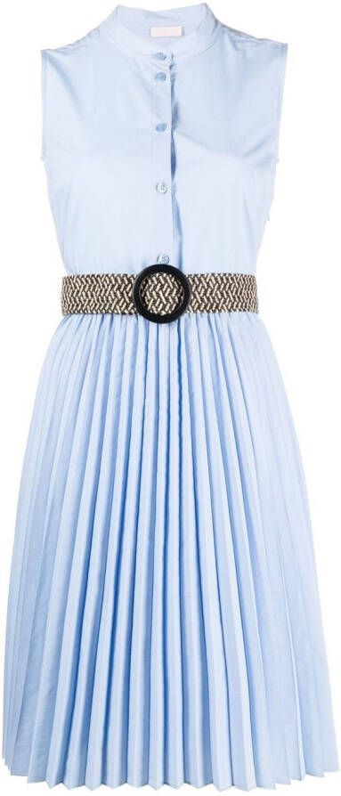 LIU JO Jurk met ceintuur Blauw