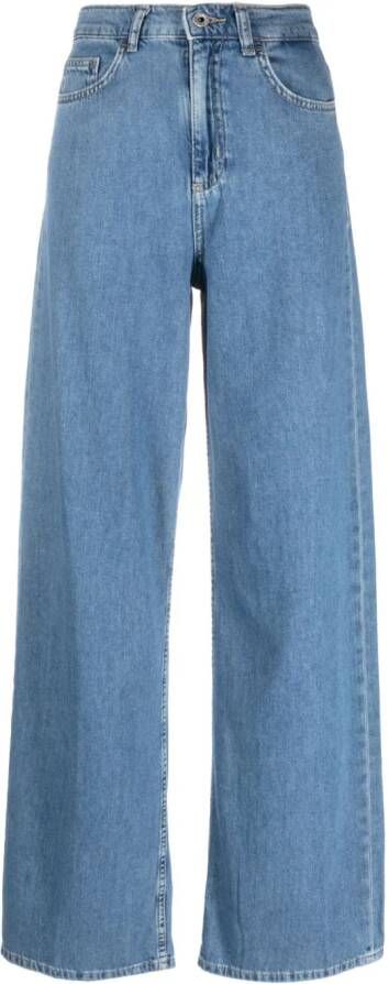 LIU JO Jeans met logopatch Blauw
