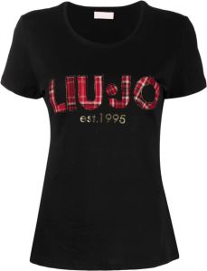 LIU JO T-shirt met logoprint Zwart